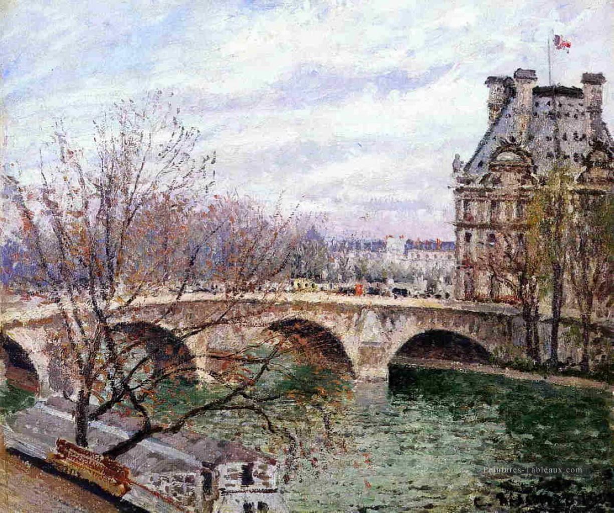 le pont royal et le pavillon de flore Camille Pissarro Peintures à l'huile